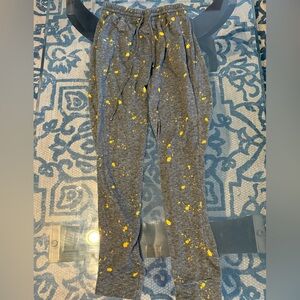 Gray paint splatter sweat pants